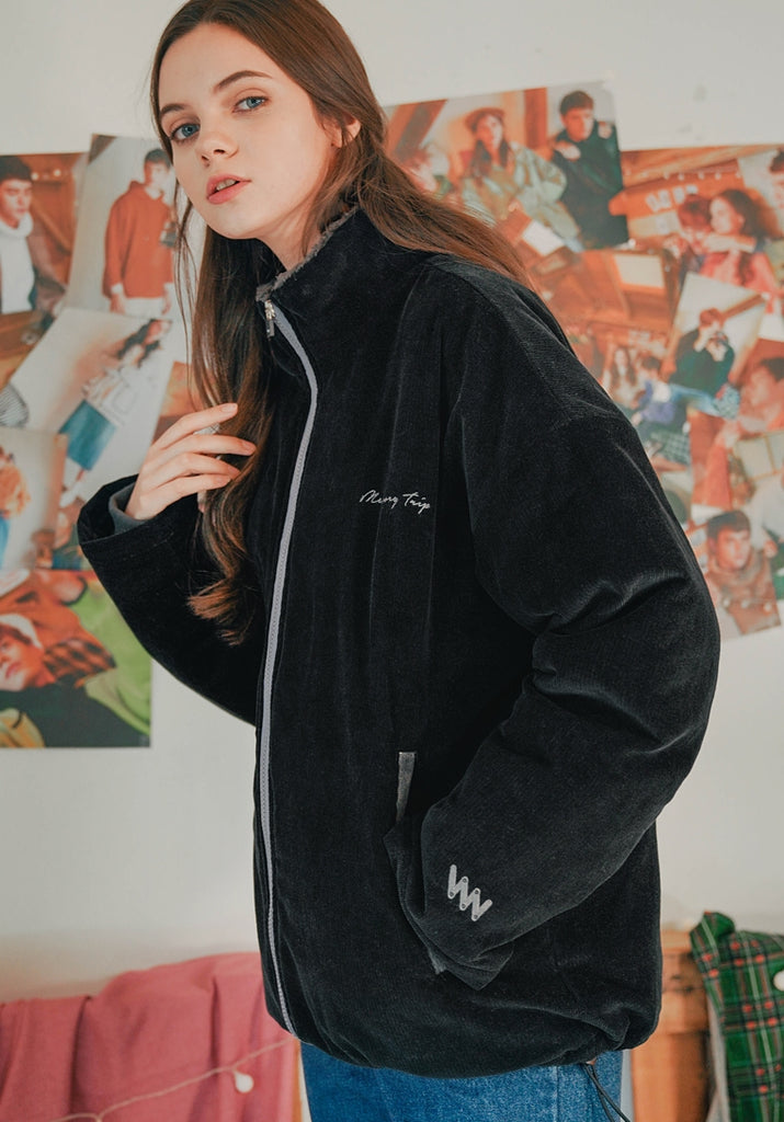 ダブルユーブイプロジェクト(WV PROJECT) Salad Corduroy Jumper Black CJOT7350