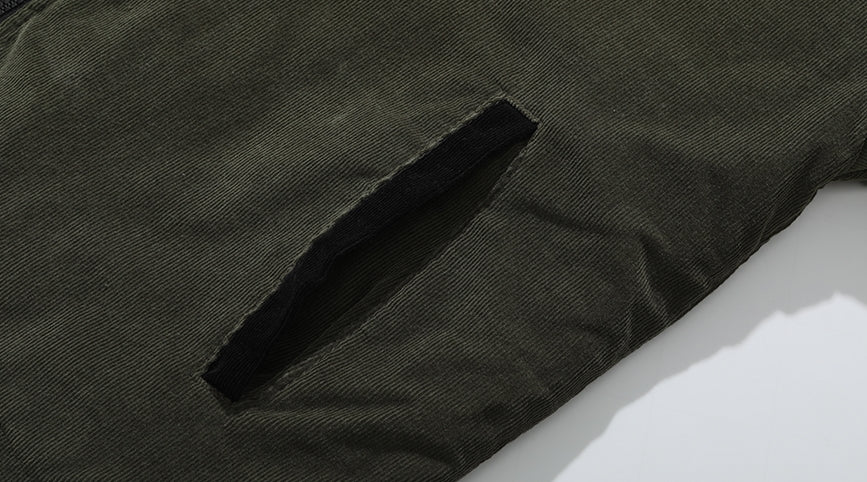 ダブルユーブイプロジェクト(WV PROJECT) Salad Corduroy Jumper Khaki CJOT7350