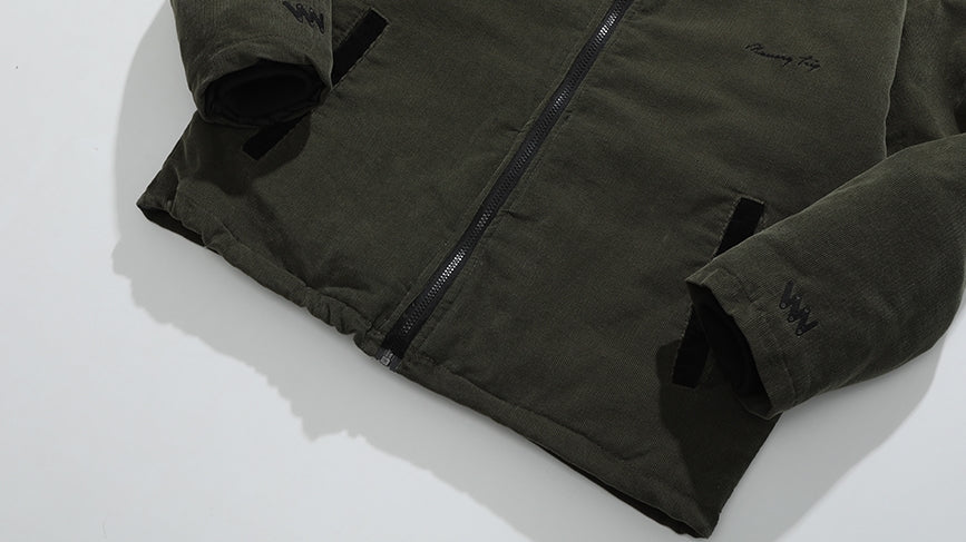 ダブルユーブイプロジェクト(WV PROJECT) Salad Corduroy Jumper Khaki CJOT7350
