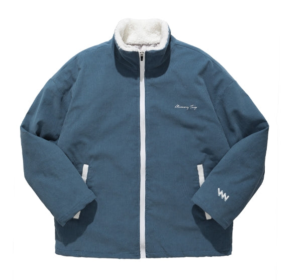 ダブルユーブイプロジェクト(WV PROJECT) Salad Corduroy Jumper Blue CJOT7350