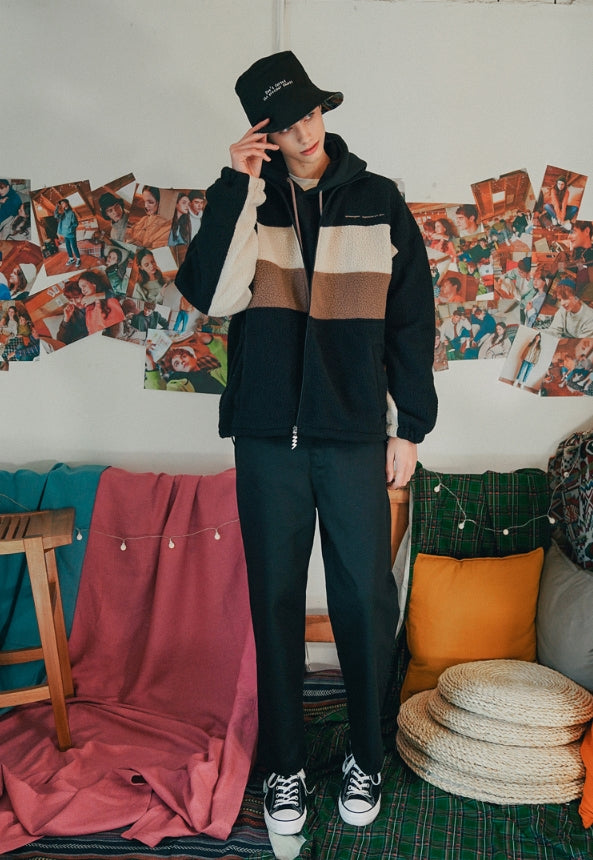 ダブルユーブイプロジェクト(WV PROJECT) BEBELINE BOUCLE ZIPUP BLACK MJOT7352