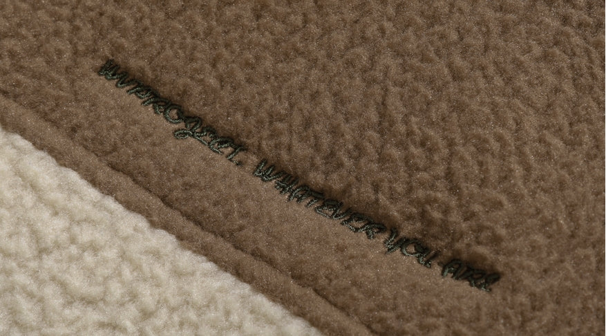 ダブルユーブイプロジェクト(WV PROJECT) BEBELINE BOUCLE ZIPUP BROWN MJOT7352