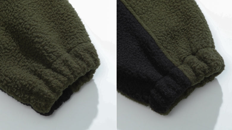 ダブルユーブイプロジェクト(WV PROJECT) BEBELINE BOUCLE ZIPUP KHAKI MJOT7352