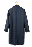 ロマンティッククラウン(ROMANTIC CROWN) FRIDAY THREE BUTTON CHECK COAT_BLUE
