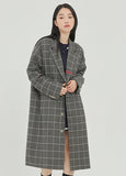 ロマンティッククラウン(ROMANTIC CROWN) FRIDAY THREE BUTTON CHECK COAT_GREY