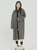 ロマンティッククラウン(ROMANTIC CROWN) FRIDAY THREE BUTTON CHECK COAT_GREY