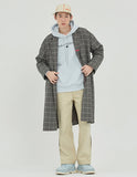 ロマンティッククラウン(ROMANTIC CROWN) FRIDAY THREE BUTTON CHECK COAT_GREY
