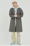 ロマンティッククラウン(ROMANTIC CROWN) FRIDAY THREE BUTTON CHECK COAT_GREY