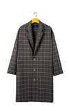 ロマンティッククラウン(ROMANTIC CROWN) FRIDAY THREE BUTTON CHECK COAT_GREY