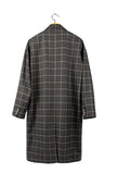 ロマンティッククラウン(ROMANTIC CROWN) FRIDAY THREE BUTTON CHECK COAT_GREY
