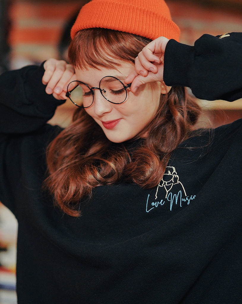 ダブルユーブイプロジェクト(WV PROJECT) TABS SWEAT SHIRT BLACK SYMT7368