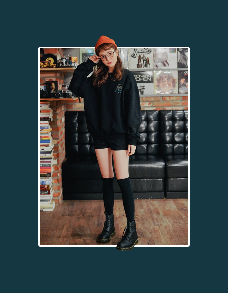 ダブルユーブイプロジェクト(WV PROJECT) TABS SWEAT SHIRT BLACK SYMT7368