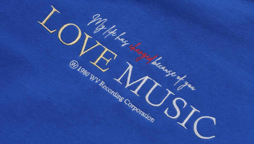 ダブルユーブイプロジェクト(WV PROJECT) TABS SWEAT SHIRT CLASSIC BLUE SYMT7368