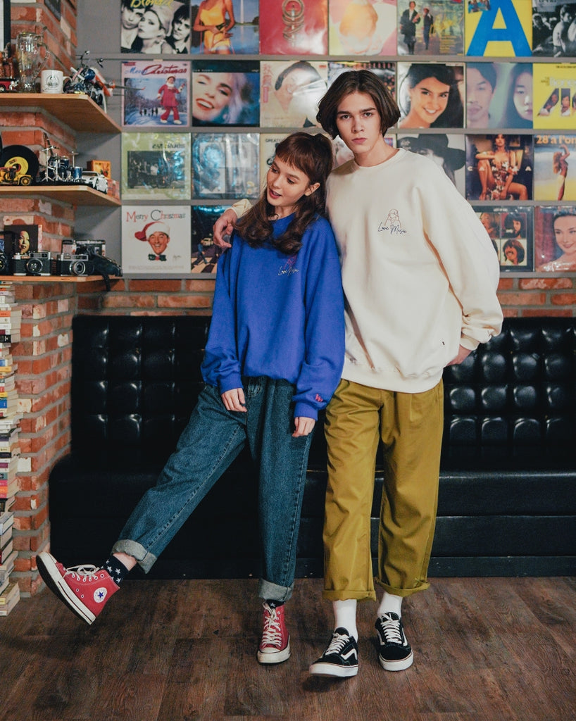 ダブルユーブイプロジェクト(WV PROJECT) TABS SWEAT SHIRT CREAM SYMT7368