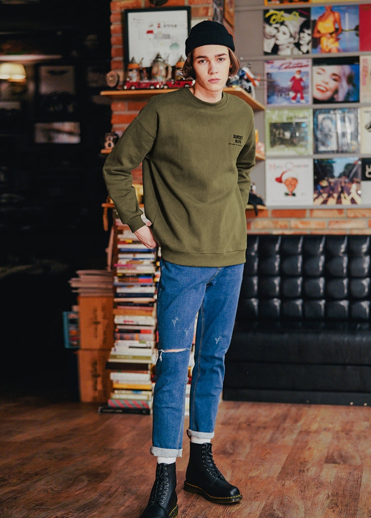 ダブルユーブイプロジェクト(WV PROJECT) SUNSET SWEAT SHIRT KHAKI KHMT7357