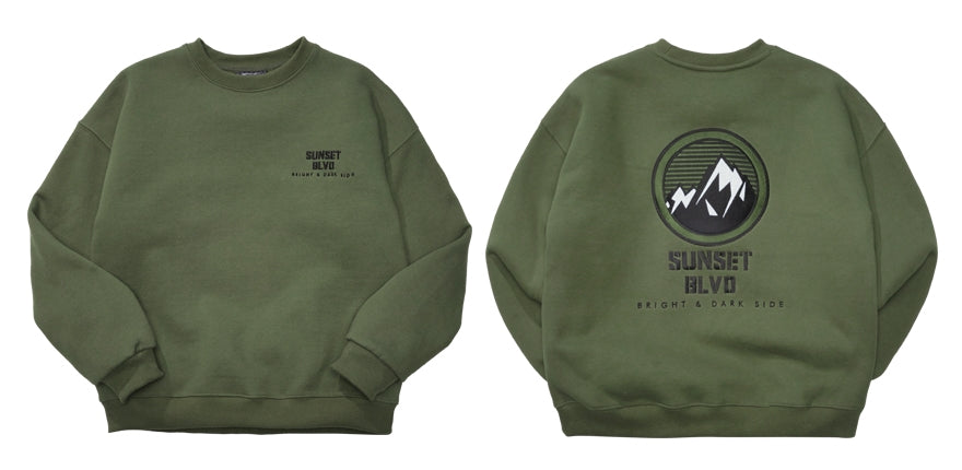 ダブルユーブイプロジェクト(WV PROJECT) SUNSET SWEAT SHIRT KHAKI KHMT7357