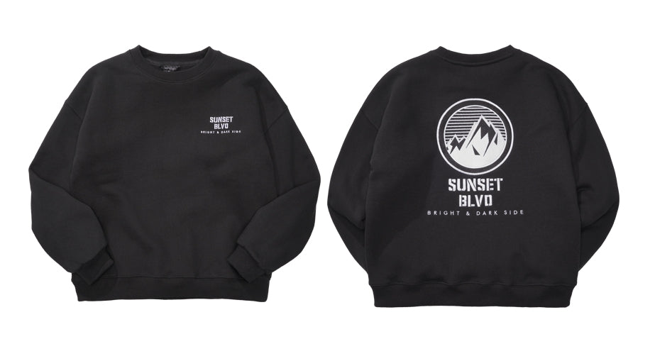 ダブルユーブイプロジェクト(WV PROJECT) SUNSET SWEAT SHIRT BLACK KHMT7357