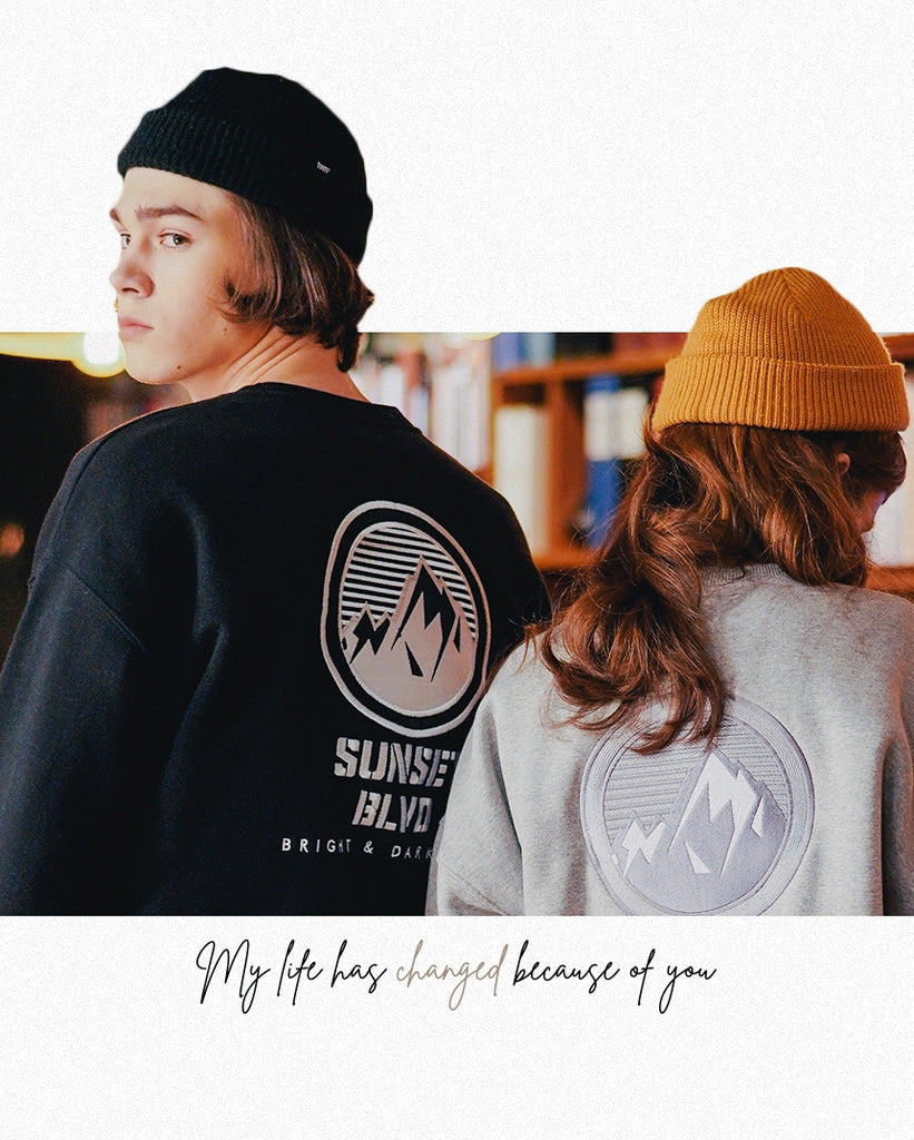 ダブルユーブイプロジェクト(WV PROJECT) SUNSET SWEAT SHIRT GRAY KHMT7357