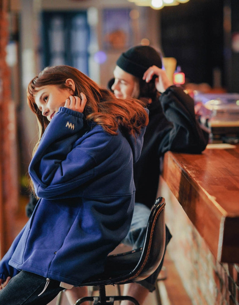 ダブルユーブイプロジェクト(WV PROJECT) LAON HOODIE BLUE MJHD7361