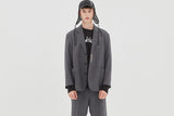 ベドインベド(BADINBAD) CANABY STREET CHECK JACKET_CHARCOAL