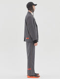 ベドインベド(BADINBAD) CANABY STREET CHECK JACKET_CHARCOAL