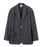 ベドインベド(BADINBAD) CANABY STREET CHECK JACKET_CHARCOAL