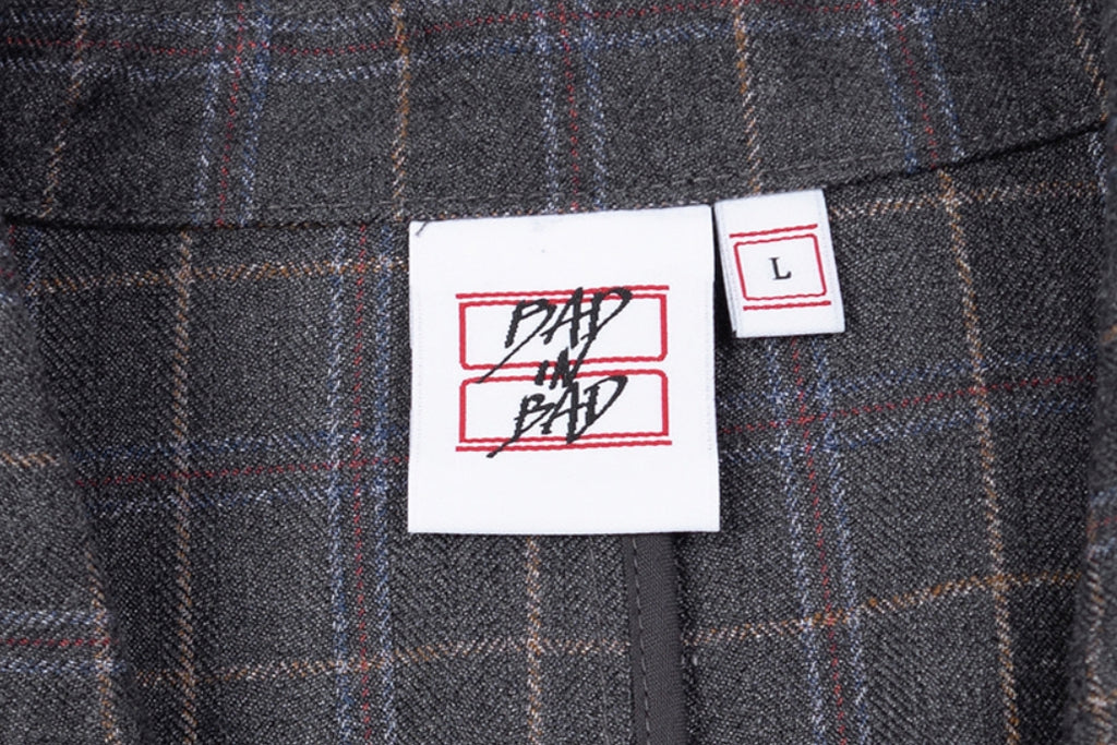 ベドインベド(BADINBAD) CANABY STREET CHECK JACKET_CHARCOAL