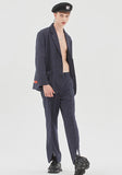 ベドインベド(BADINBAD)CANABY STREET CHECK JACKET_NAVY