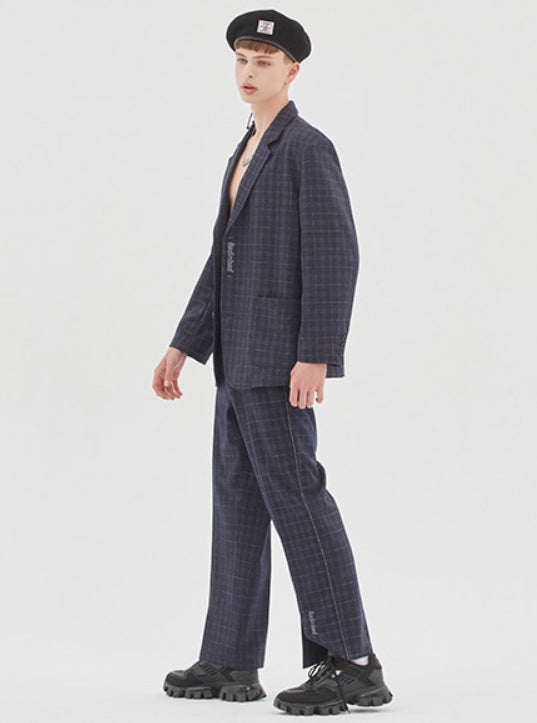 ベドインベド(BADINBAD)CANABY STREET CHECK JACKET_NAVY