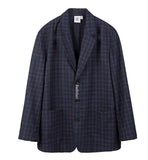 ベドインベド(BADINBAD)CANABY STREET CHECK JACKET_NAVY