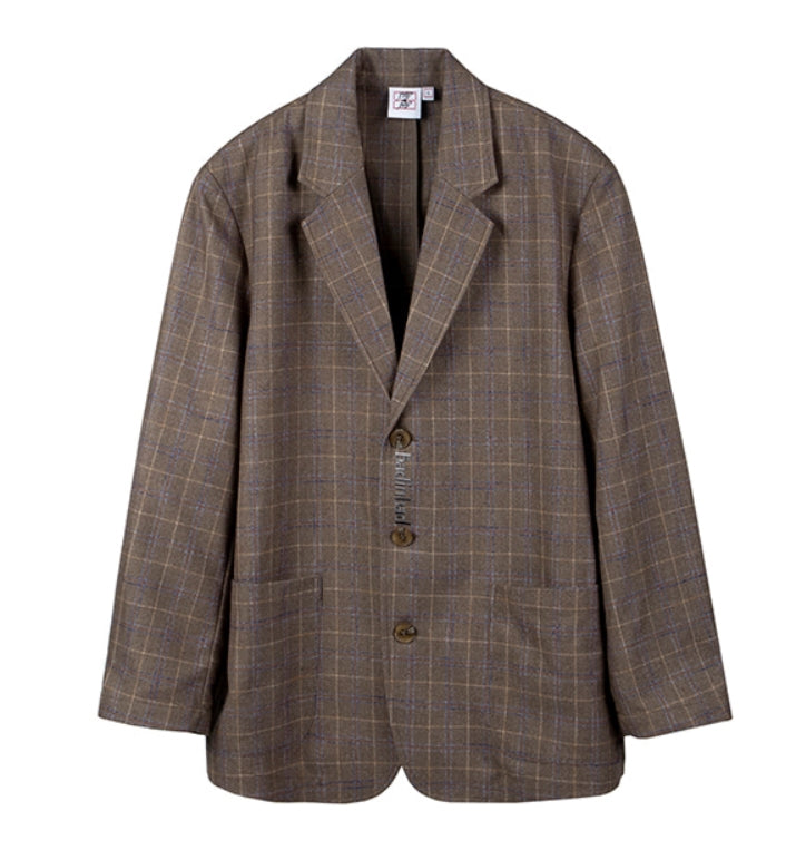 ベドインベド(BADINBAD)CANABY STREET CHECK JACKET_BEIGE
