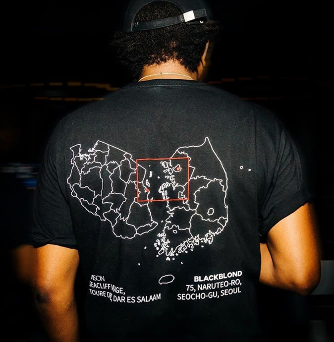 ブラックブロンド(BLACKBLOND) BLACKBLOND X MAISON Short Sleeve Tee (Black)