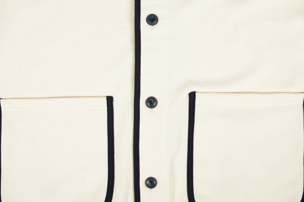 ロマンティッククラウン(ROMANTIC CROWN)  ROUND COLLAR COTTON CARDIGAN_OATMEAL