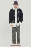 ロマンティッククラウン(ROMANTIC CROWN)  ROUND COLLAR COTTON CARDIGAN_NAVY