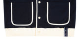 ロマンティッククラウン(ROMANTIC CROWN)  ROUND COLLAR COTTON CARDIGAN_NAVY