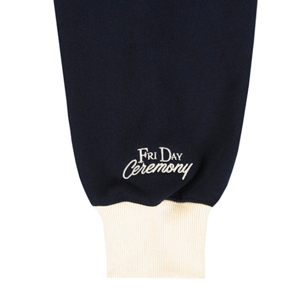 ロマンティッククラウン(ROMANTIC CROWN)  ROUND COLLAR COTTON CARDIGAN_NAVY