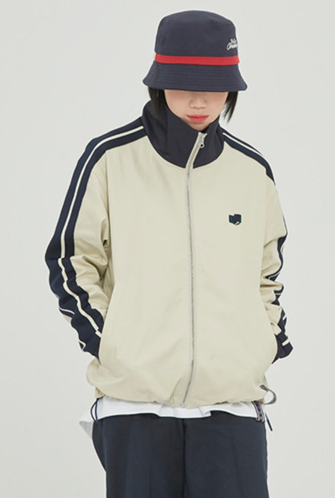 ロマンティッククラウン(ROMANTIC CROWN)  BACK POCKET TRACK JACKET_OATMEAL