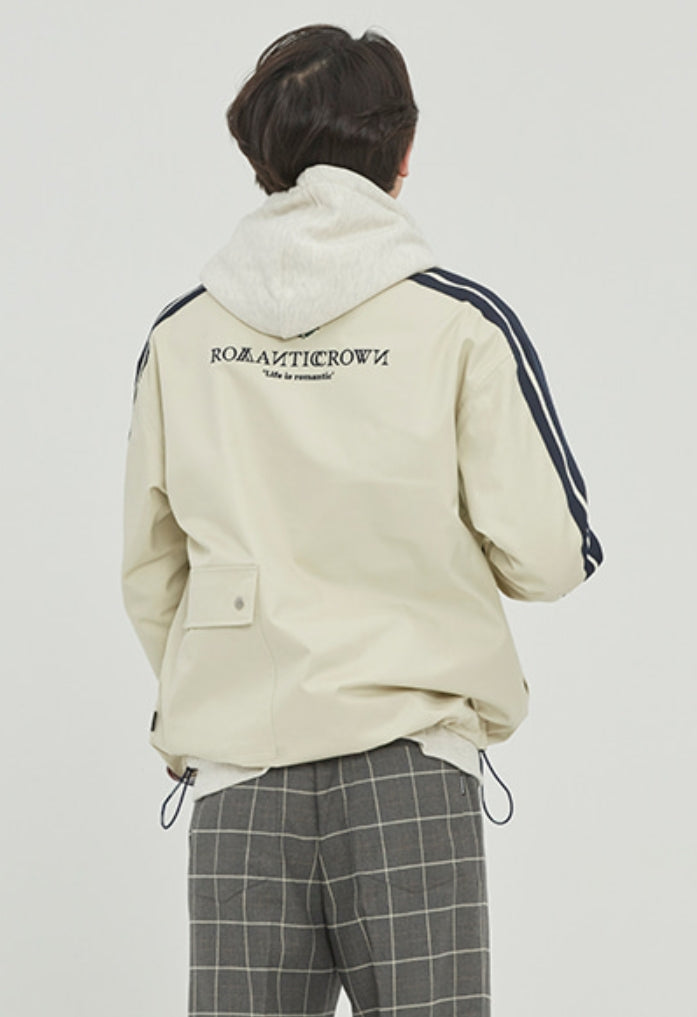 ロマンティッククラウン(ROMANTIC CROWN)  BACK POCKET TRACK JACKET_OATMEAL