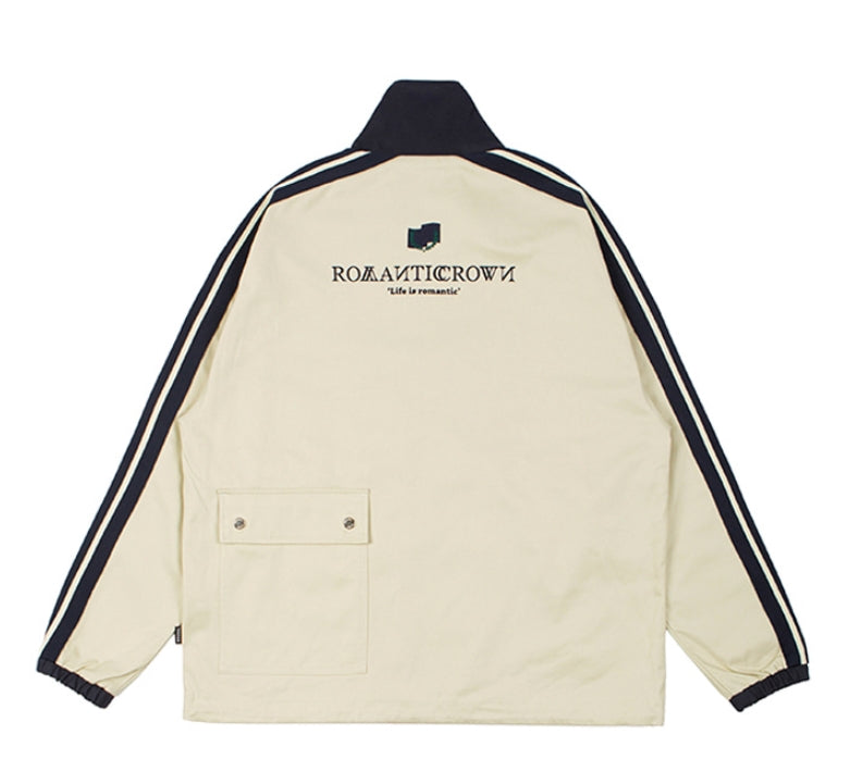 ロマンティッククラウン(ROMANTIC CROWN)  BACK POCKET TRACK JACKET_OATMEAL