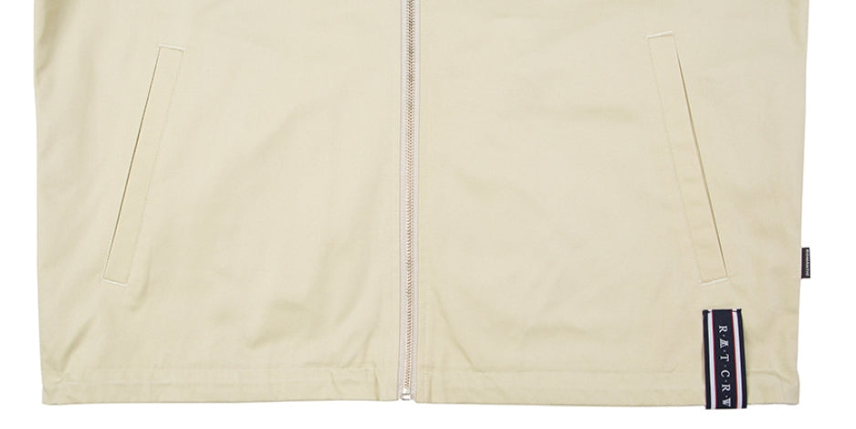 ロマンティッククラウン(ROMANTIC CROWN)  BACK POCKET TRACK JACKET_OATMEAL