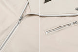ロマンティッククラウン(ROMANTIC CROWN) TONE ON TONE LEATHER RIDER JACKET_OATMEAL