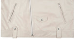 ロマンティッククラウン(ROMANTIC CROWN) TONE ON TONE LEATHER RIDER JACKET_OATMEAL