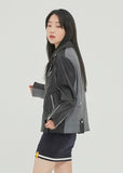 ロマンティッククラウン(ROMANTIC CROWN) TONE ON TONE LEATHER RIDER JACKET_BLACK