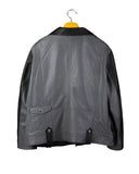 ロマンティッククラウン(ROMANTIC CROWN) TONE ON TONE LEATHER RIDER JACKET_BLACK