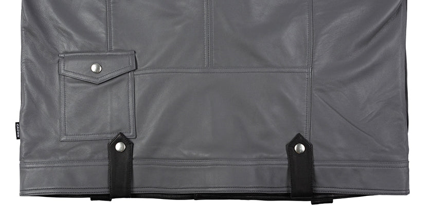 ロマンティッククラウン(ROMANTIC CROWN) TONE ON TONE LEATHER RIDER JACKET_BLACK