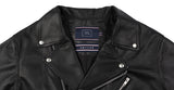 ロマンティッククラウン(ROMANTIC CROWN) TONE ON TONE LEATHER RIDER JACKET_BLACK