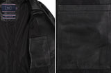 ロマンティッククラウン(ROMANTIC CROWN) TONE ON TONE LEATHER RIDER JACKET_BLACK