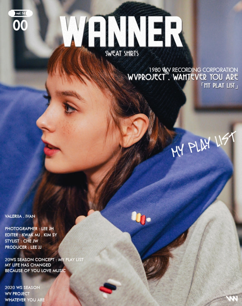 ダブルユーブイプロジェクト(WV PROJECT) WANNER SWEAT SHIRTS GRAY JJMT7366