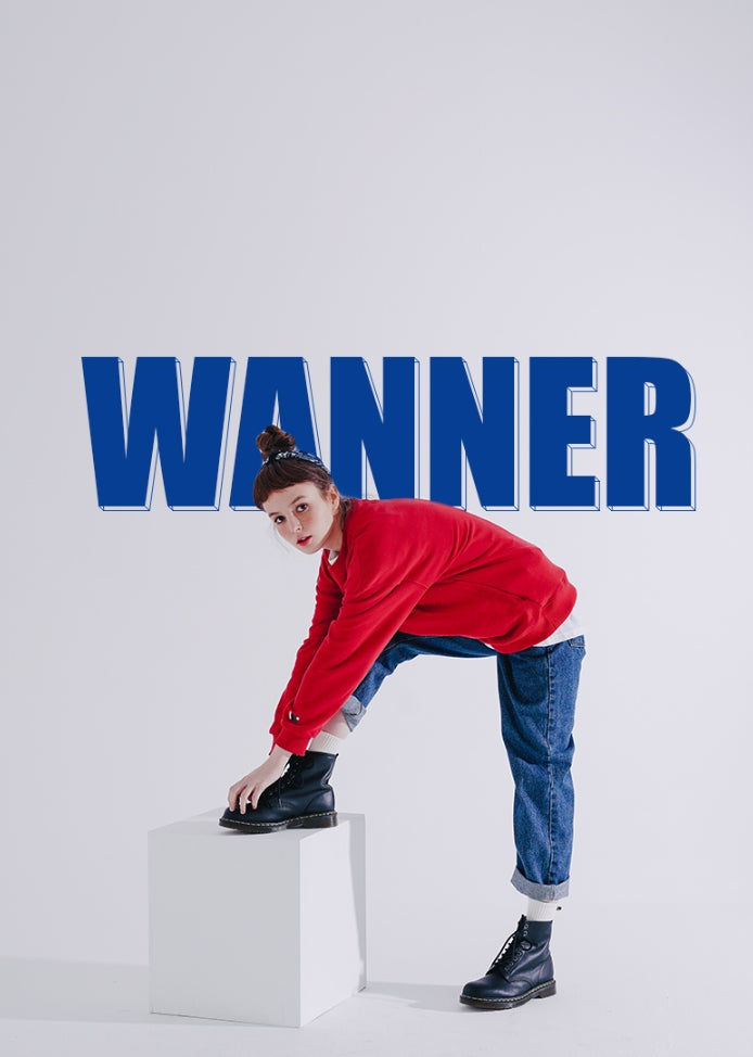 ダブルユーブイプロジェクト(WV PROJECT) WANNER SWEAT SHIRTS BERRY RED JJMT7366