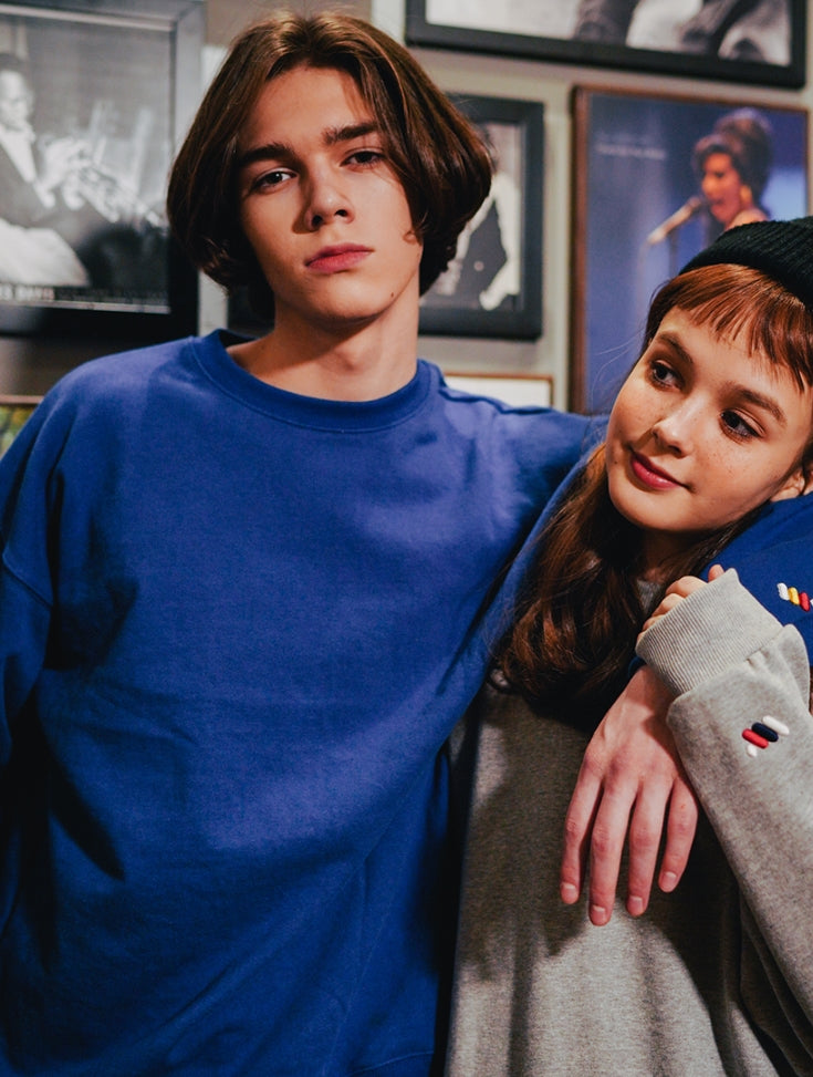 ダブルユーブイプロジェクト(WV PROJECT) WANNER SWEAT SHIRTS CLASSIC BLUE JJMT7366